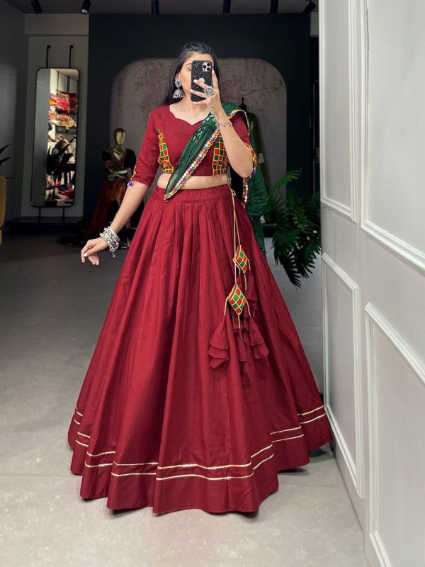 Nati Style Lehanga with Stitched Blouse - Image 3